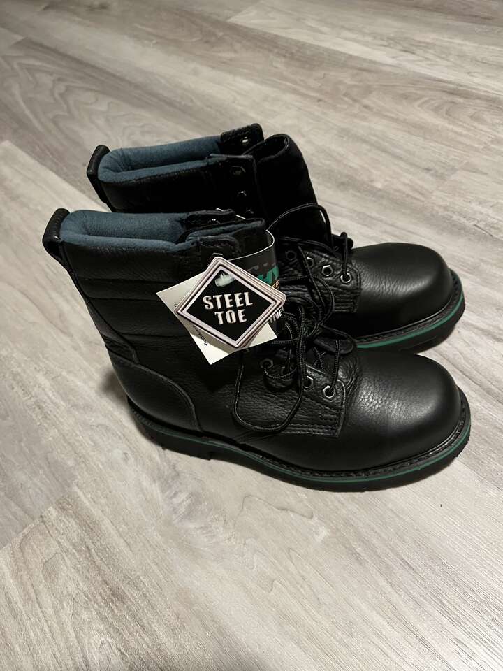 HYTEST Safety Boots with Steel Toe - Men's size 6.5  - BRAND NEW