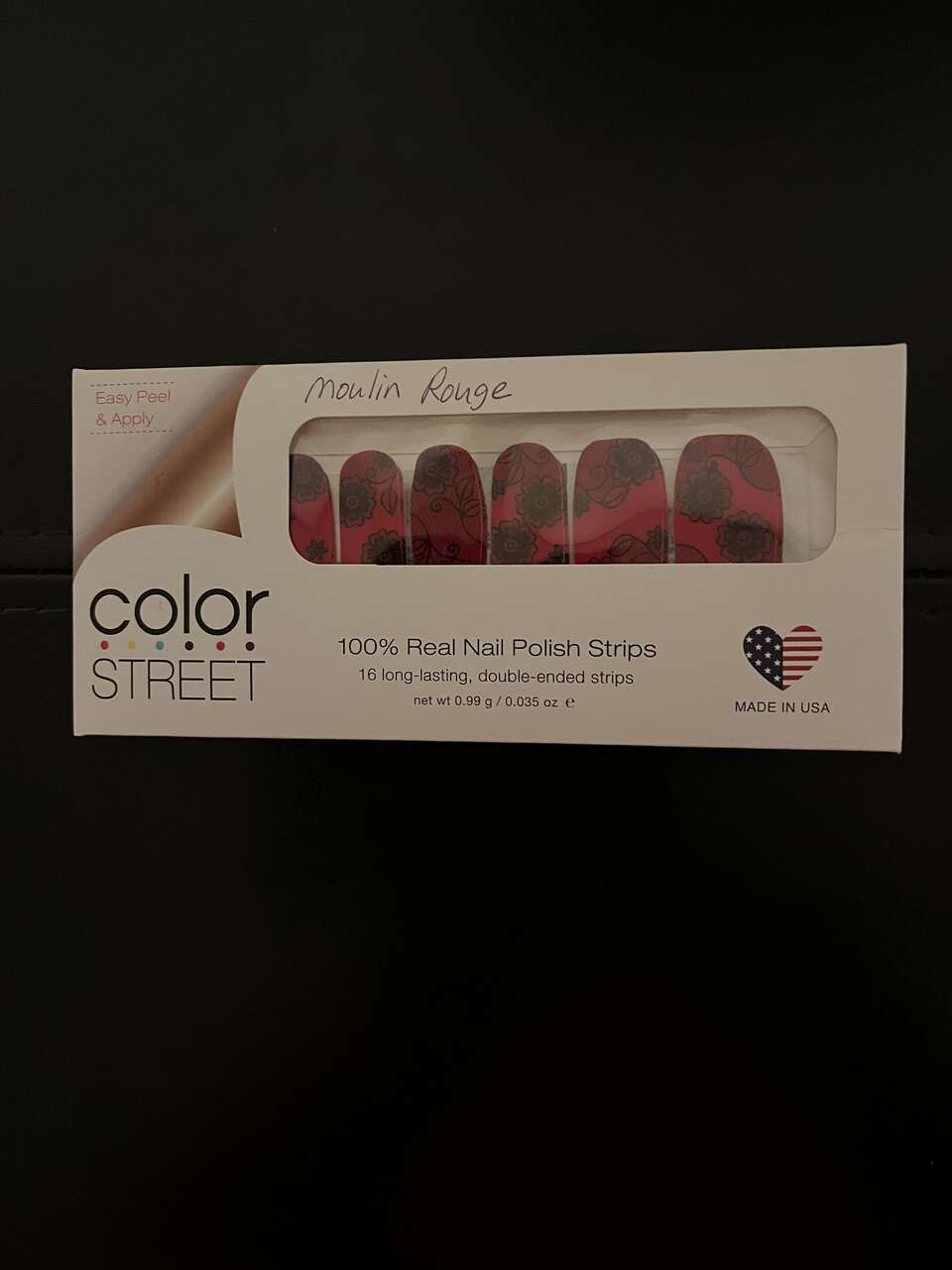 Nail Polish Strips -- Brand: Color Street -- Color: Moulin Rouge - BRAND NEW