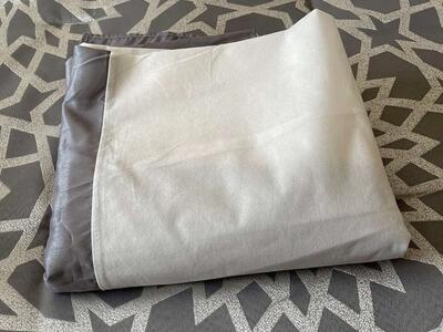 Queen size bed skirt - Color: Silver/Gray - Brand: Home Classics - Brand New