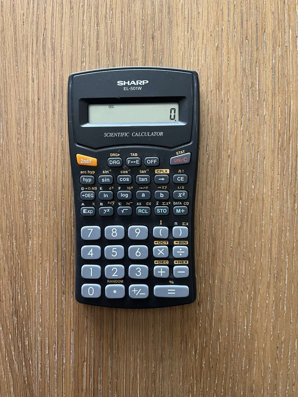 SHARP EL-501W Scientific Calculator