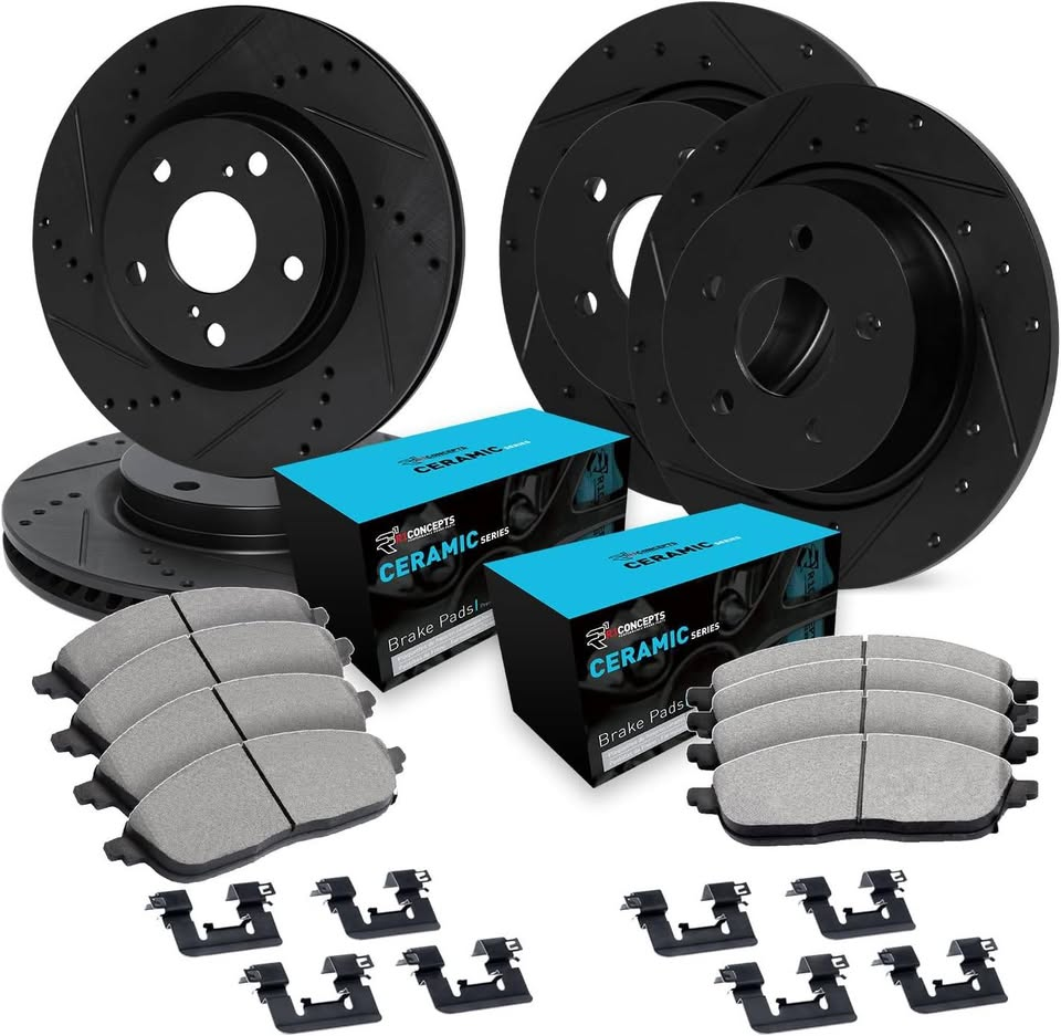 R1 Concepts Rotors and Brakes Kit For Jeep Cherokee (2014 - 2022)