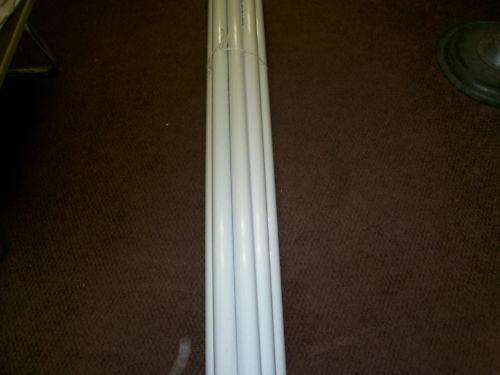 Ten 8 foot sticks of central vacuum pvc pipe schedule 20 2 inch 80 foot total.