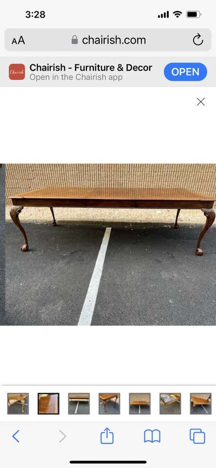 Vintage Henredon Dining Table & Hutch