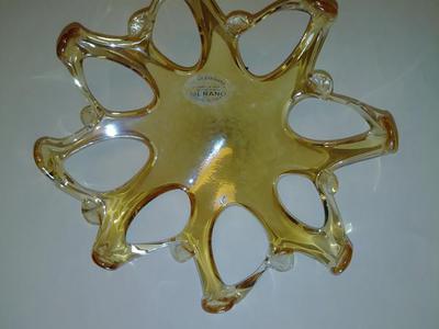 Vintage Murano glass dish/bowl free form
