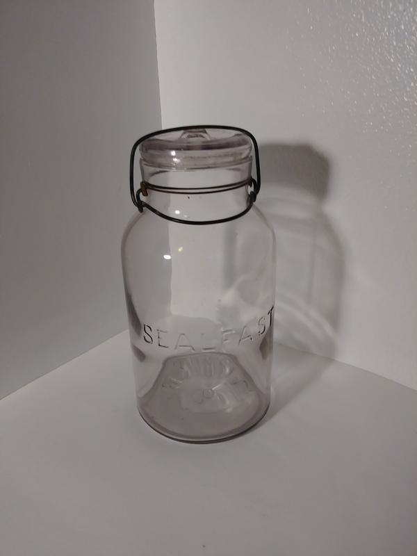 Antique SEALFAST FOSTER mason jar