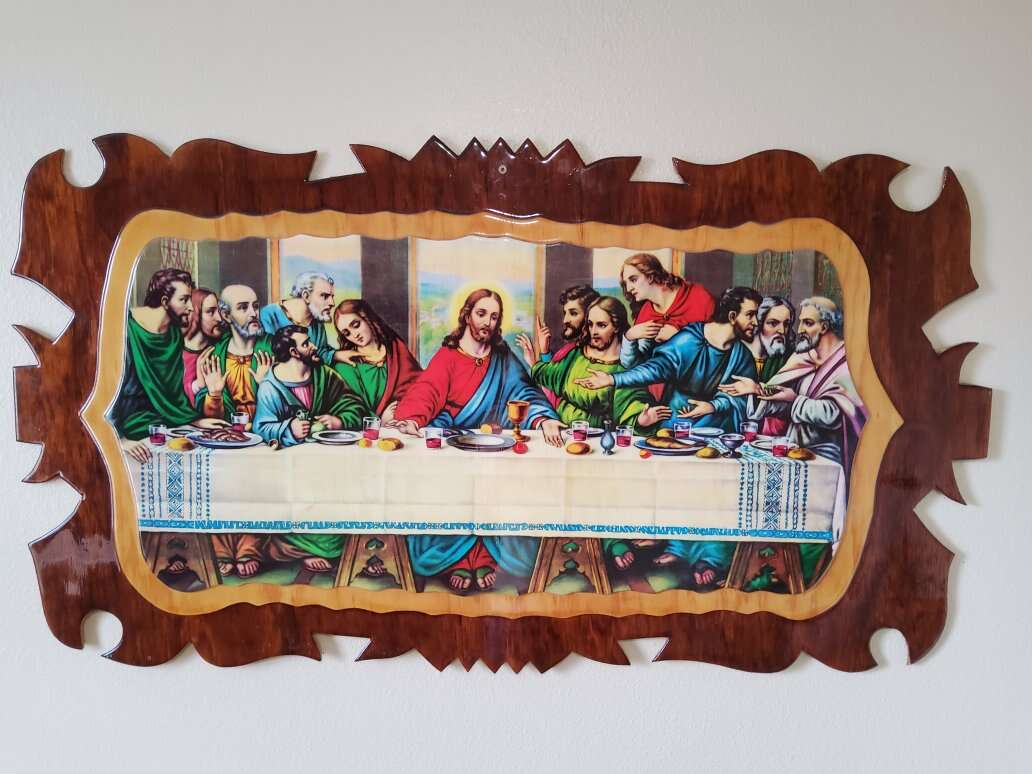 Vintage last supper wall art