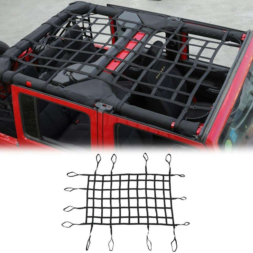 Jeep Wrangler JK 2007-2018 JK 4 Door Top cargo net