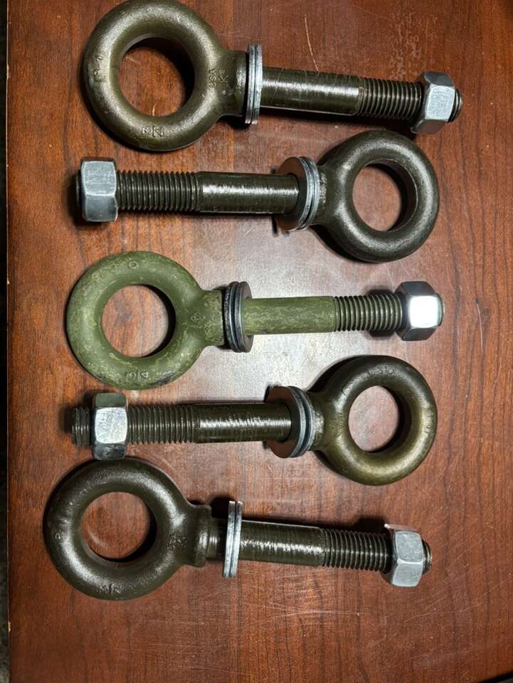 Eye Bolts Large 7.75 Long x 3/4 Diameter