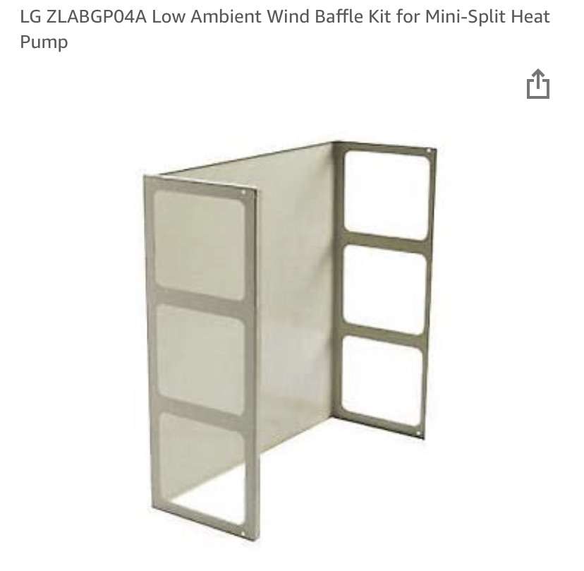 LESS THAN HALF PRICE OF AMAZON! BRAND NEW IN BOX LG Mini-Split Heat Pump Wind Baffle Kit