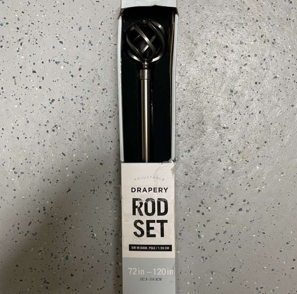 60% OFF RETAIL! BRAND NEW IN BOX Cambria Classic 72-120“ Adjustable Decorative Oil Rubbed Bronze Drapery Rod