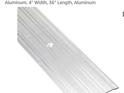 BRAND NEW IN PACKAGING- 4” Wide X 36” Long aluminum Saddle Threshold (2 Available)