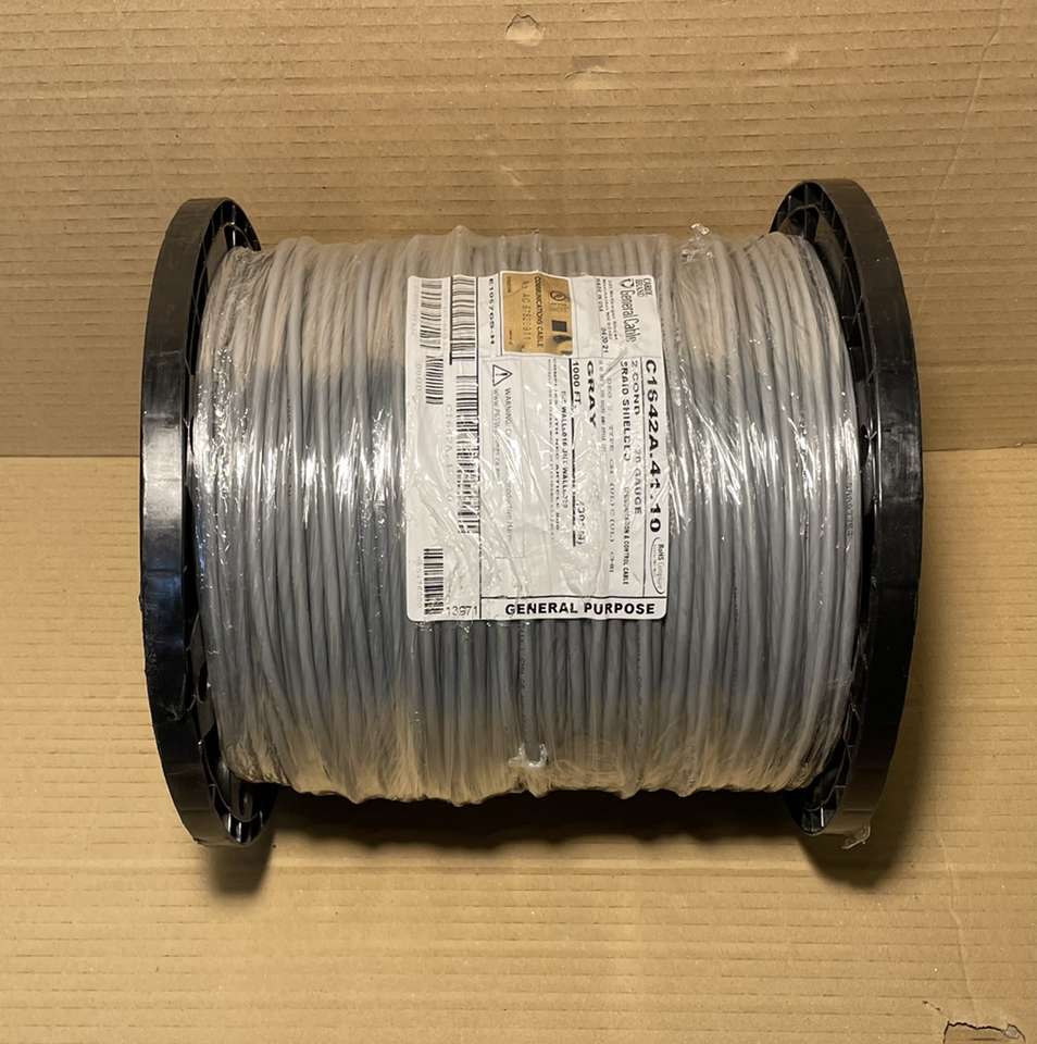 SAVE $223 ON BRAND NEW 1000’ Spool 2-Conductor 20GA Shielded Comm Wire