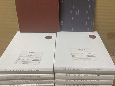 75% OFF PACK OF 25 Sheets Of 60 Grit Metal Cloth Sand Paper