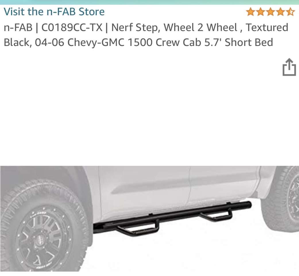 HALF PRICE OF AMAZON! BRAND NEW IN BOX Steps/Nerf Bars/Running Boards for 2004–2006 Chevrolet Silverado/GMC Sierra 1500 Crew Cab
