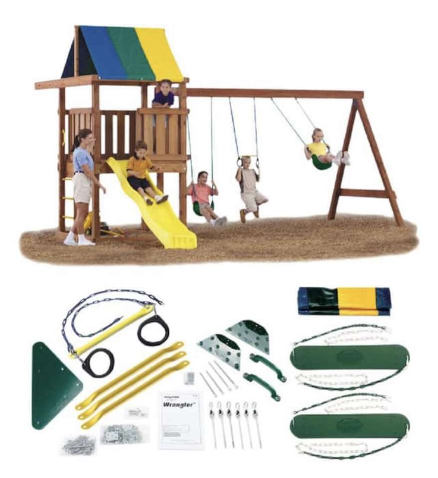 BRAND NEW IN BOX- DIY Wrangler Custom Playset HARDWARE SET (lumber & slide sold separately)