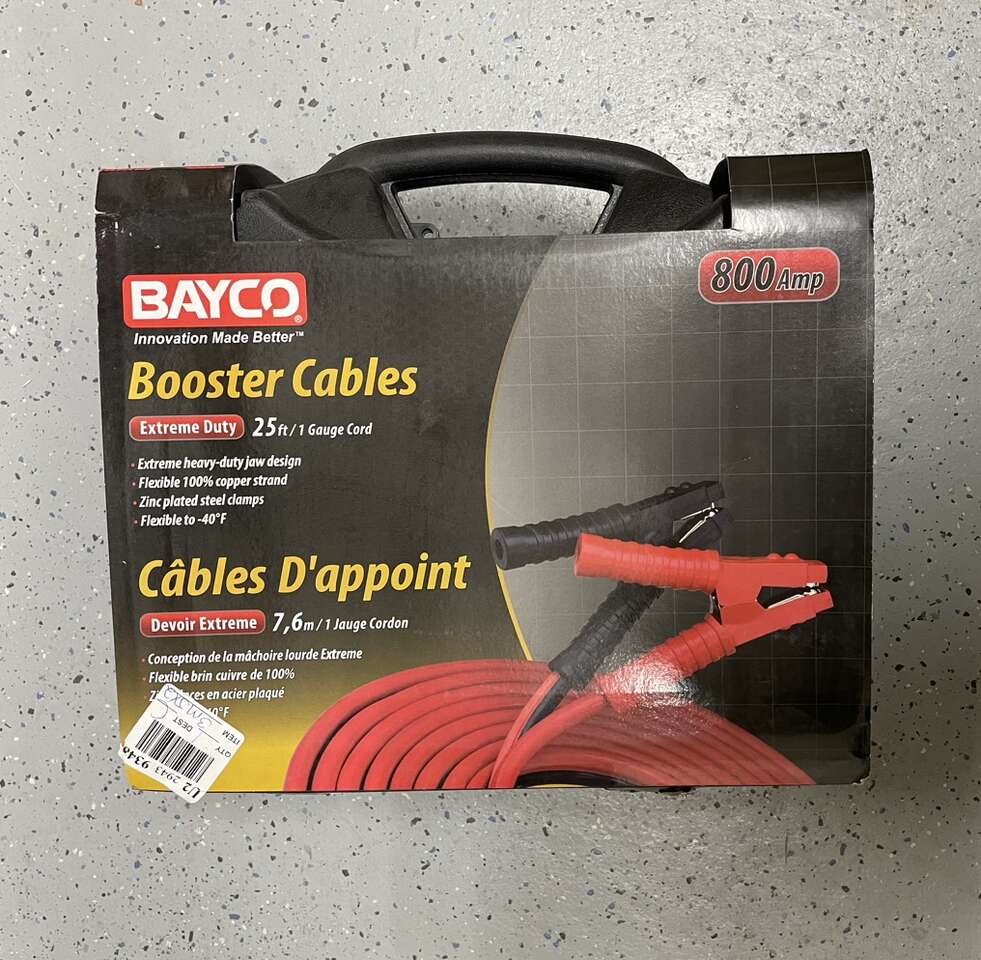 $156 LESS THAN AMAZON! BRAND NEW IN BOX Extreme Duty 1 AWG, 800 Amp, 25' Booster/Jumper Cables (2 SETS AVAILABLE)
