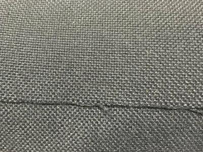 68” Wide Full Roll Of Black Loose Woven Fabric