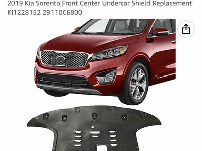 SAVE $95 ON BRAND NEW IN PACKAGE- Engine Splash Shield 2016-2019 Kia Sorento