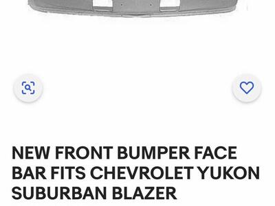 $456 LESS THAN EBAY! BRAND NEW IN BOX- Front Chrome Bumper For Various 1988-2002 Chevy/GMC Truck, Yukon, Blazer, Suburban