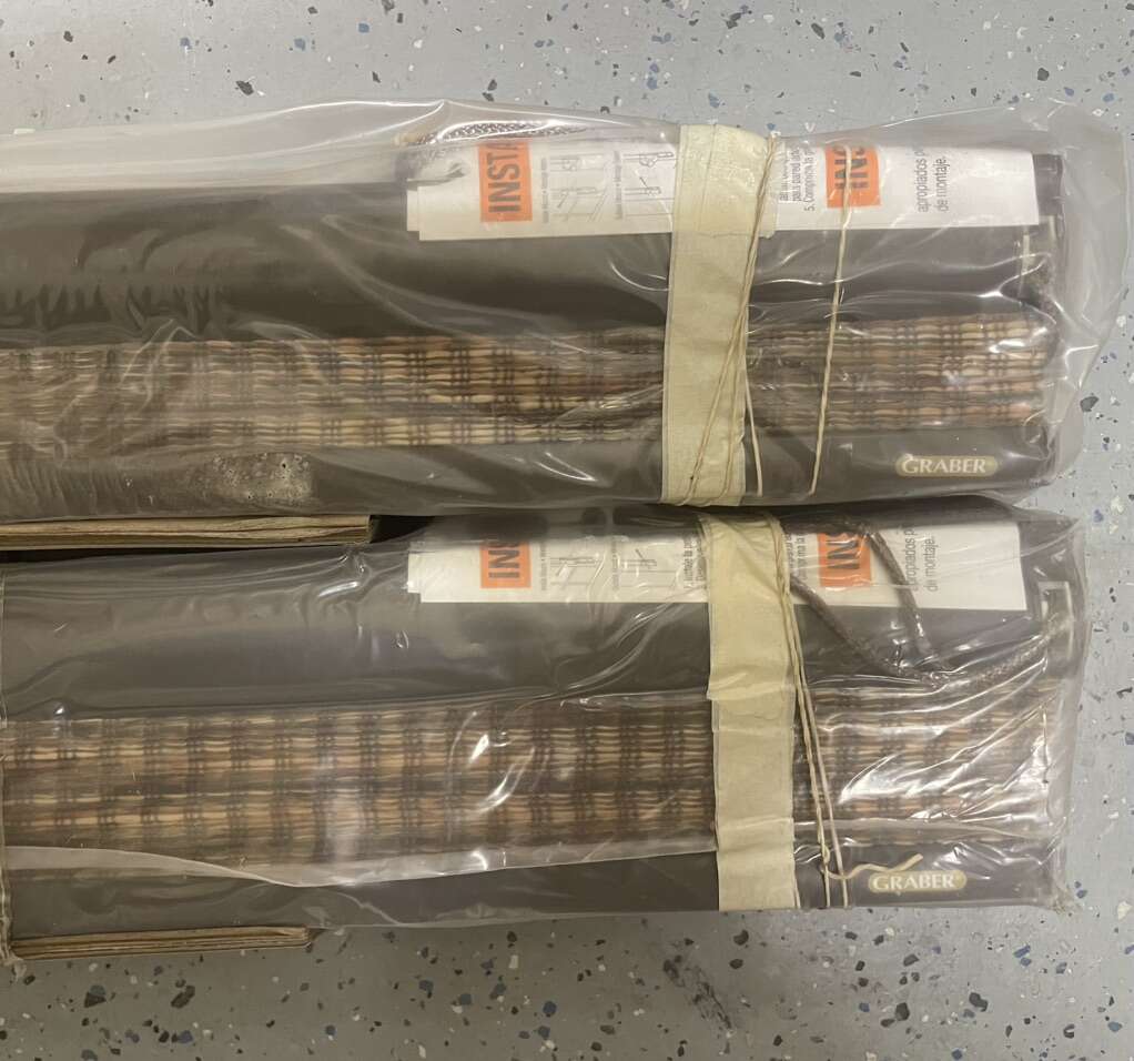 Set Of 2 BRAND NEW IN PACKAGE 125 Inch Wide Graber Pleated Shades