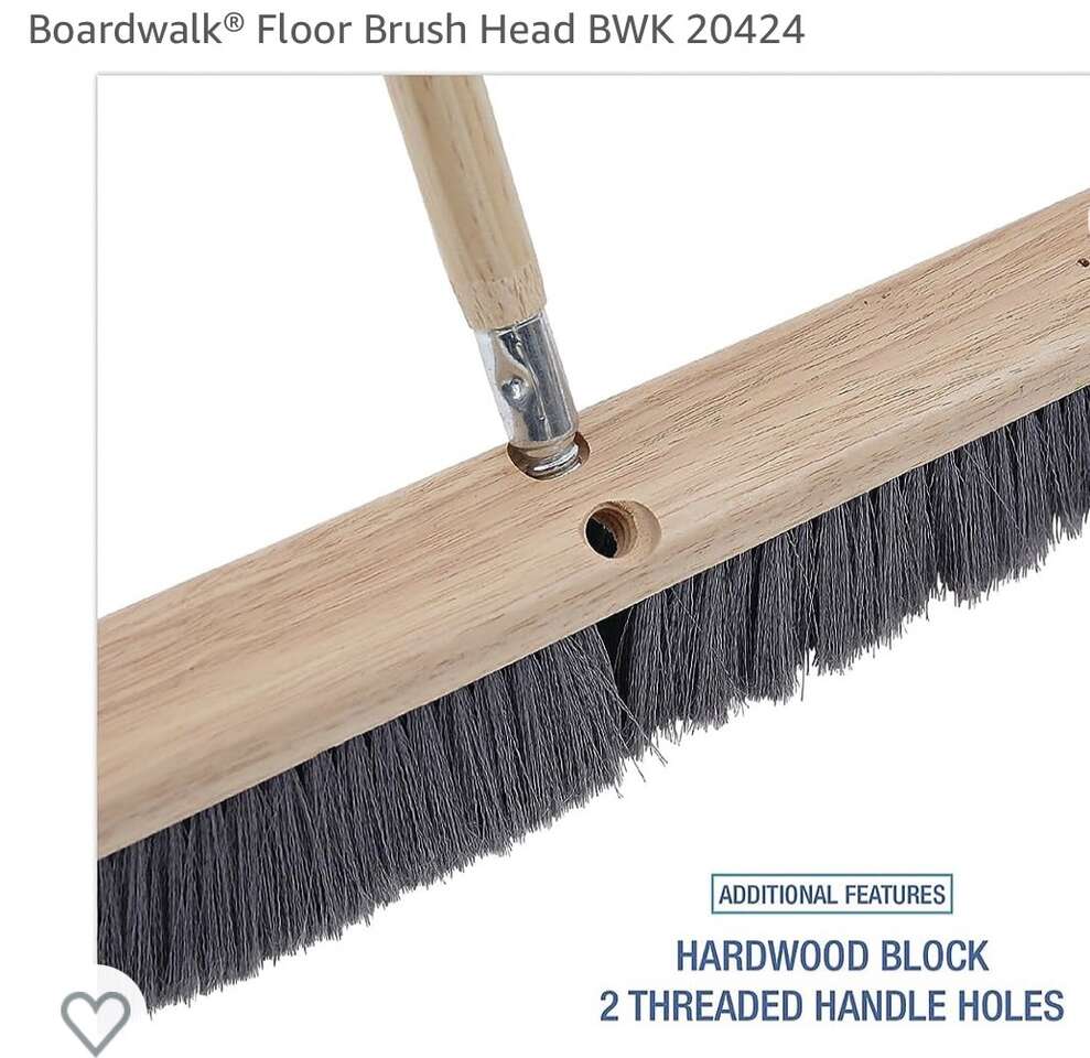 HALF PRICE! BUY IN BULK AND SAVE! (LOT OF 11) BRAND NEW IN BOX 24 Inch Hardwood Push Brooms
