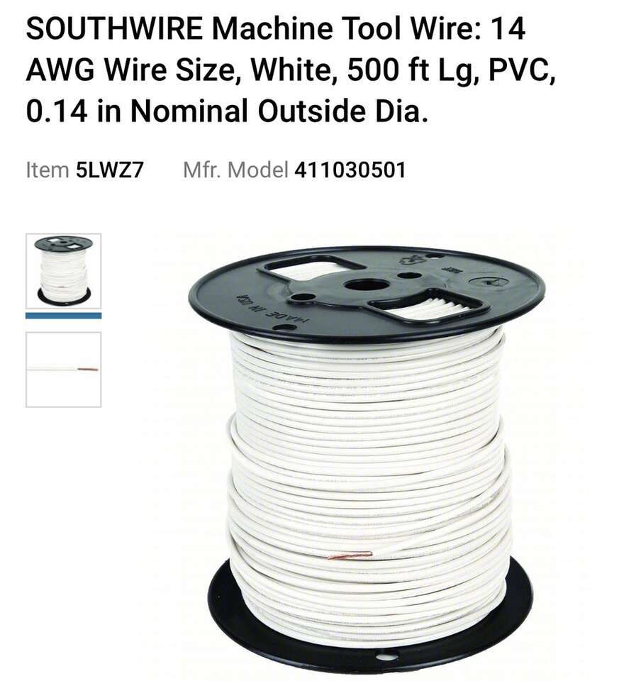 BRAND NEW 500 Foot Roll Of MTW 14-41 Stranded Machine Tool/Building/Marine Wire (2 Available)