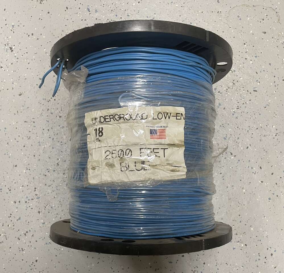 BRAND NEW IN PACKAGING 2500' Spool Of 18 AWG Underground Low Energy Tracer Wire