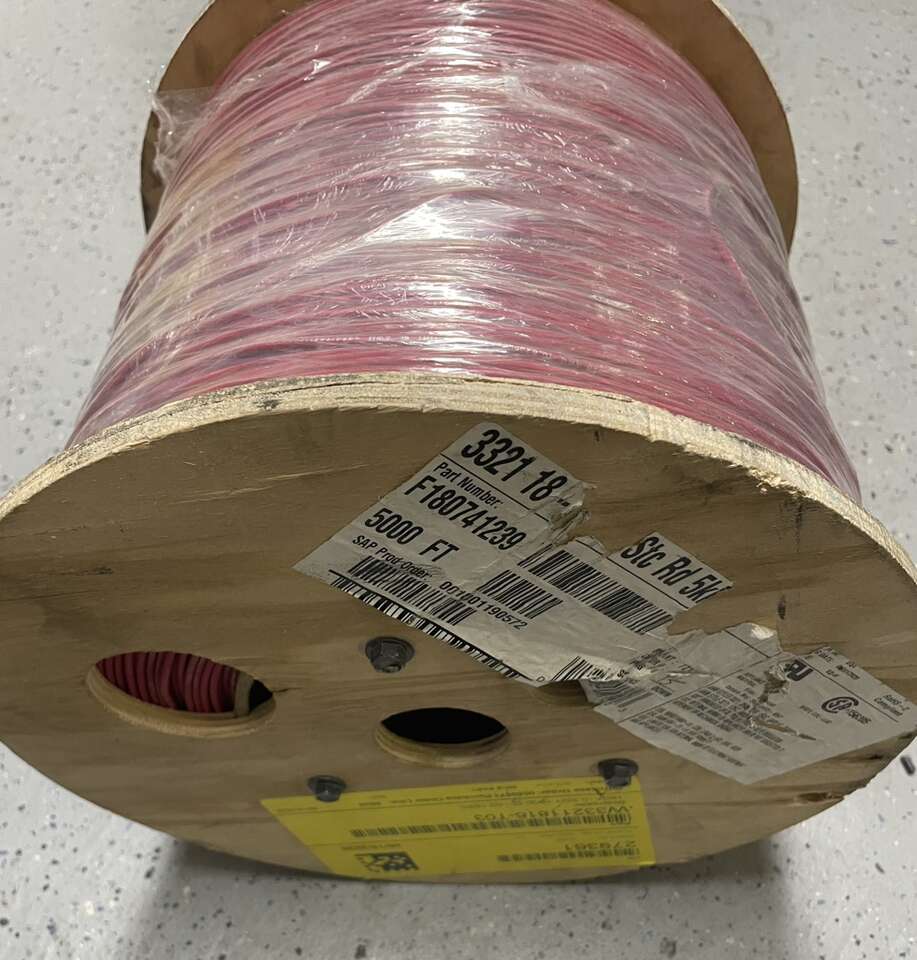 BRAND NEW IN PACKAGE 5000' Spool of 18 AWG 16 Strand Tinned CU AWM Equipment Wire