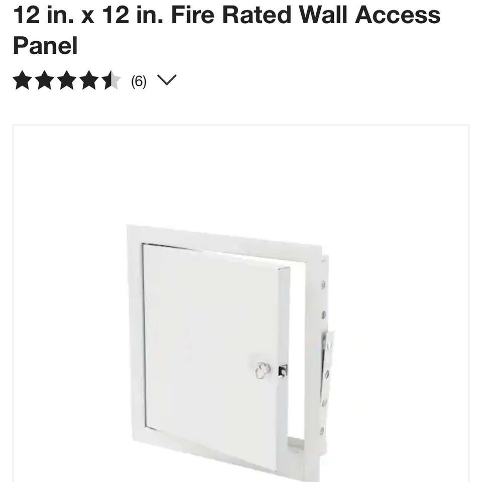 BRAND NEW IN BOX Elmdor 12X12 Inch Fire Rated Locking Metal Wall Access Door