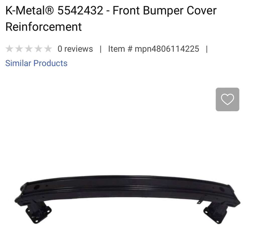 LESS THAN HALF PRICE FOR BRAND NEW IN BOX- Front Bumper Cover Reinforcement for 2012-2015 Honda CRV