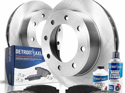 $52 LESS THAN AMAZON! BRAND NEW (2) Brake Rotors and Ceramic Brake Pads REAR of 2003-2020 Chevy Express/GMC Savana 2500/3500
