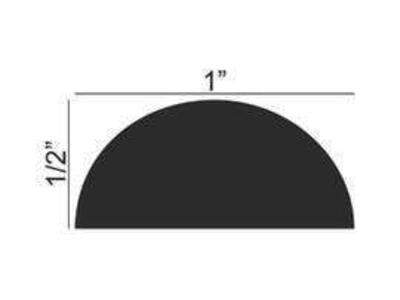 65% OFF RETAIL! BRAND NEW 416 Linear Feet (CASE of 52 8' Pieces) Of 1” X 1/2” Half Round Wall/Ceiling Trim Moulding