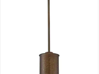 HALF PRICE! BRAND NEW IN BOX- NUVO Lighting 60-5892 Mini Pendant Light Fixture In Weathered Brass Finish