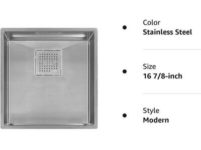 60% LESS THAN AMAZON! BRAND NEW IN BOX- FRANKE Heavy Duty 16-Gauge Stainless Steel Kitchen/Utility/Bar Sink