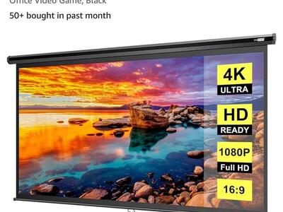 35% LESS THAN AMAZON! BRAND NEW IN BOX- VIVOHOME VH828-BK 80“ Retractable 4K Ultra, HD Ready, 1080P 16:9 Projection Screen