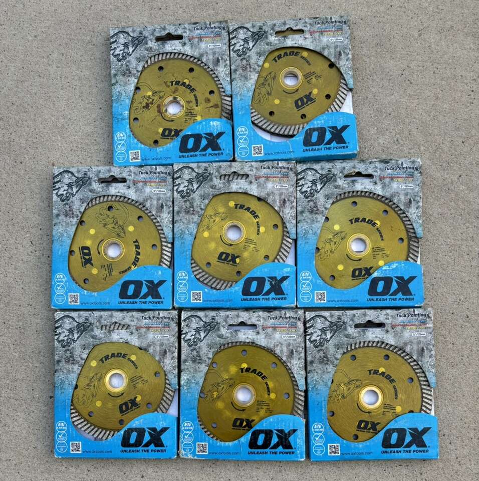 SAVE $15-$144! BRAND NEW- OX Tools OX-TTTP-5 Trade Series Sandwich Double Turbo Tuck Pointing 5" Blade (8 AVAILABLE)