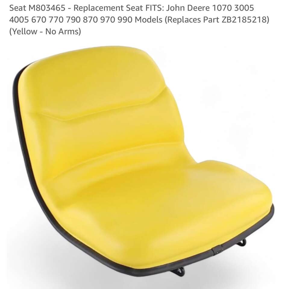 SAVE $75! BRAND NEW- M803465 Tractor Seat for John Deere/Ford/Massey Ferguson/International/Case IH/Allis Chalmers/Deutz