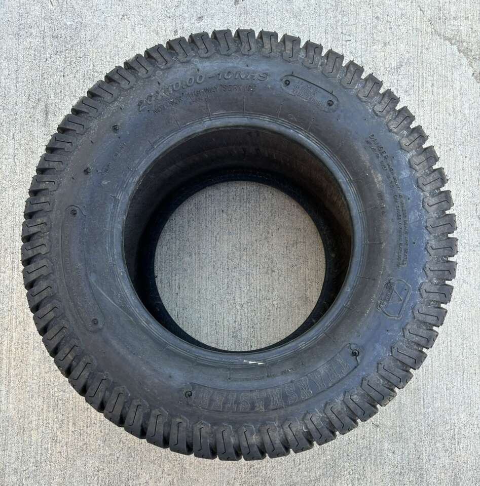 $37 LESS THAN WALMART! BRAND NEW Transmaster S374 20X10.00-10 Lawnmower/Golf Cart Tire