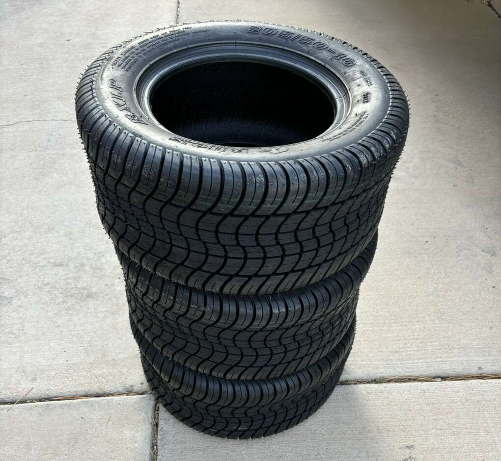SAVE $90! BRAND NEW (SET OF 3) RHOX 205/50-10 RXLP Golf Cart Tires