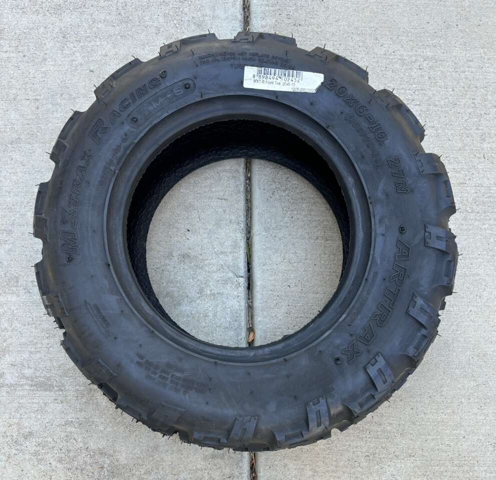 SAVE $22! BRAND NEW- ARTRAX 20X6-10 MX TRAX RACING Front ATV Tire (ONLY 1 AVAILABLE)
