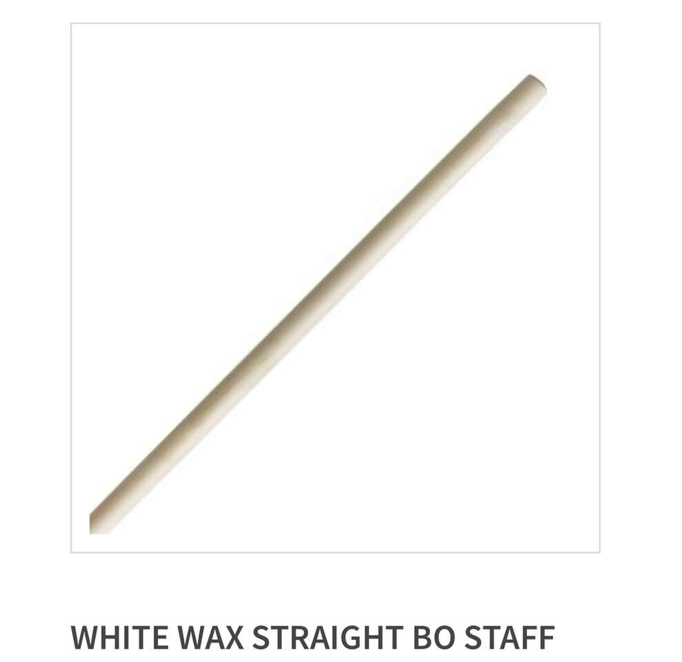 LESS THAN HALF PRICE! BRAND NEW 5' Long White Wax Bo Staff For Youth (3 Available)