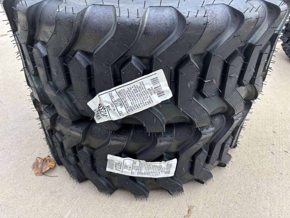 SAVE $98! BRAND NEW (SET OF 2) TITAN 412339 Trac Loader 27X8.50-15 Skid Steer/Equipment Tires