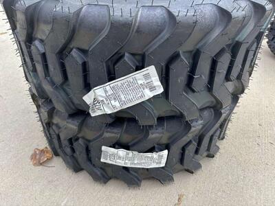 SAVE $98! BRAND NEW (SET OF 2) TITAN 412339 Trac Loader 27X8.50-15 Skid Steer/Equipment Tires