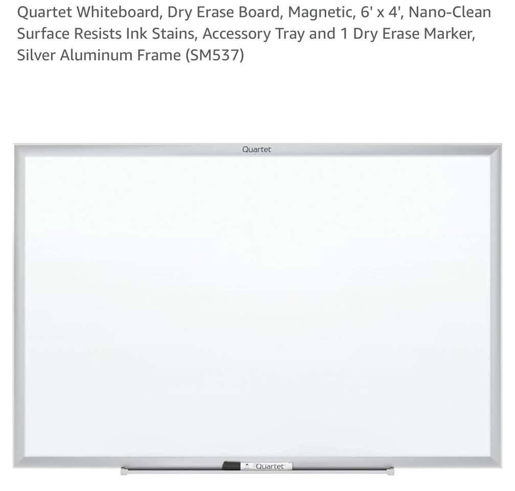 HALF PRICE OF AMAZON! BRAND NEW IN BOX Quartet S-Series 6'X4' Magnetic Whiteboard/Dry Erase Board (MULTIPLE AVAILABLE)