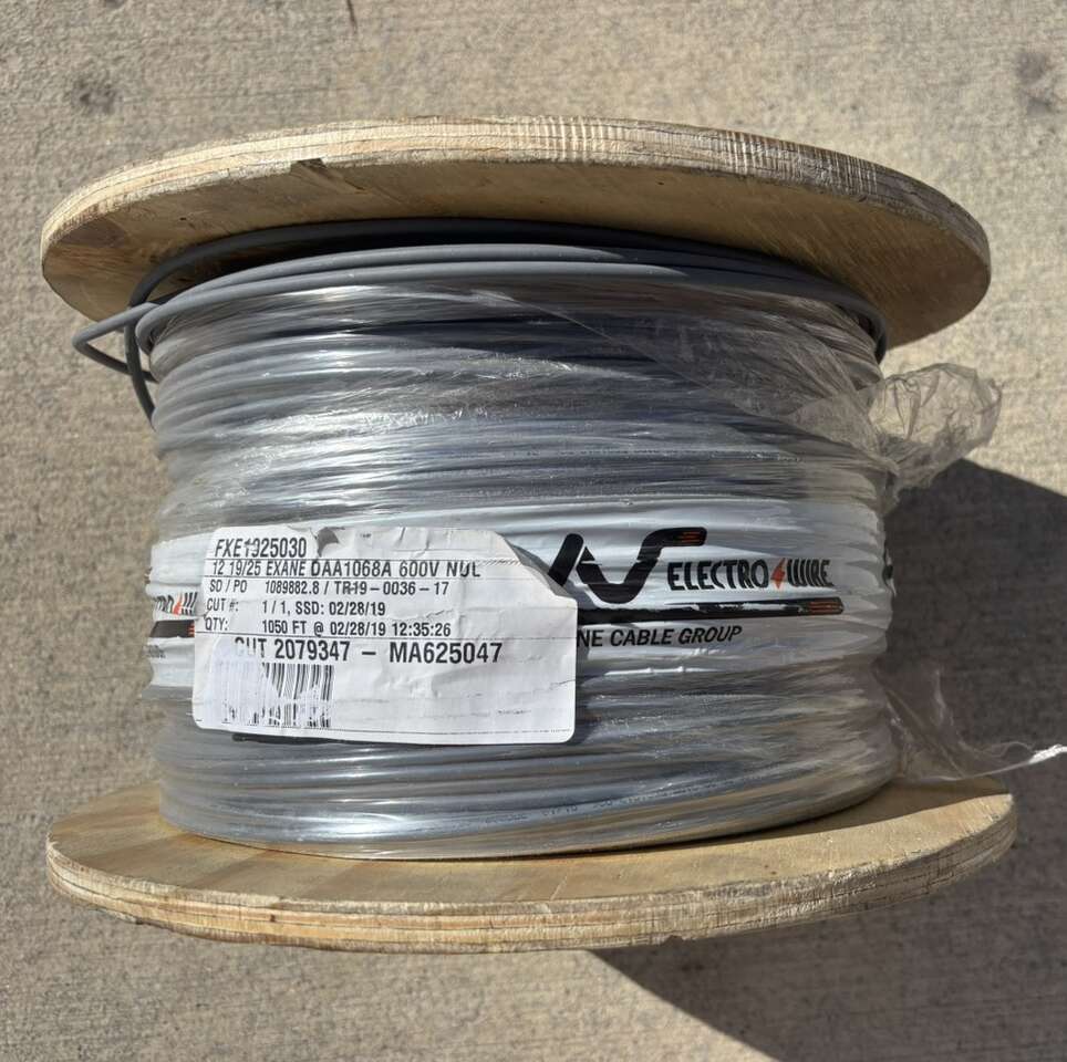 SAVE $81 AND GET 50' FREE! BRAND NEW 1050' Spool Of EXANE FXE1925030, DAA1068A, 600V 20 AWG Wire
