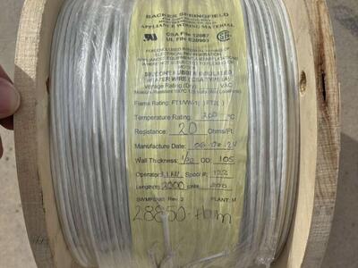 BRAND NEW 2000' Spool Of Backer Springfield 50-10632-0200 Anthony 20.0 Ohm Braided Heater Wire