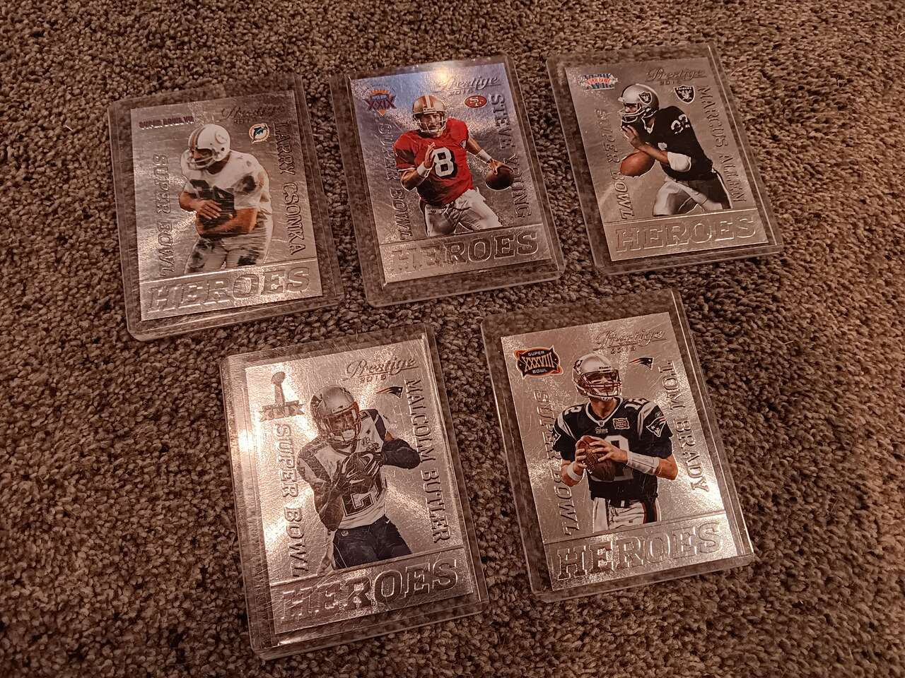 2015 Prestige Super Bowl Heroes (with Brady)