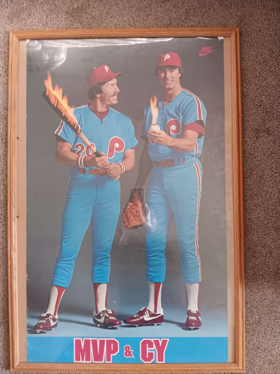 Vintage Nike Poster (Mike Schmidt & Steve Carlton)