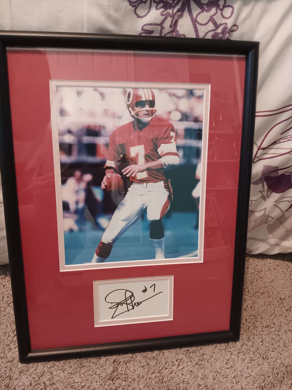 Joe Theismann Picture and Autograph