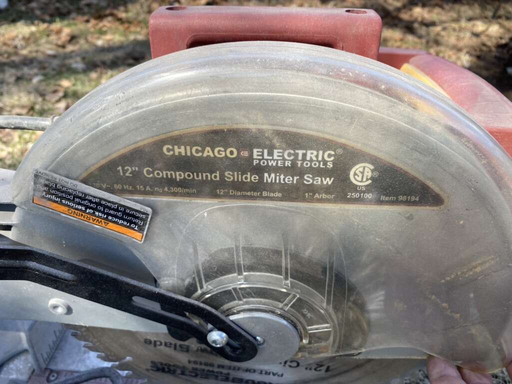 Chicago Electric Chop Saw Wood